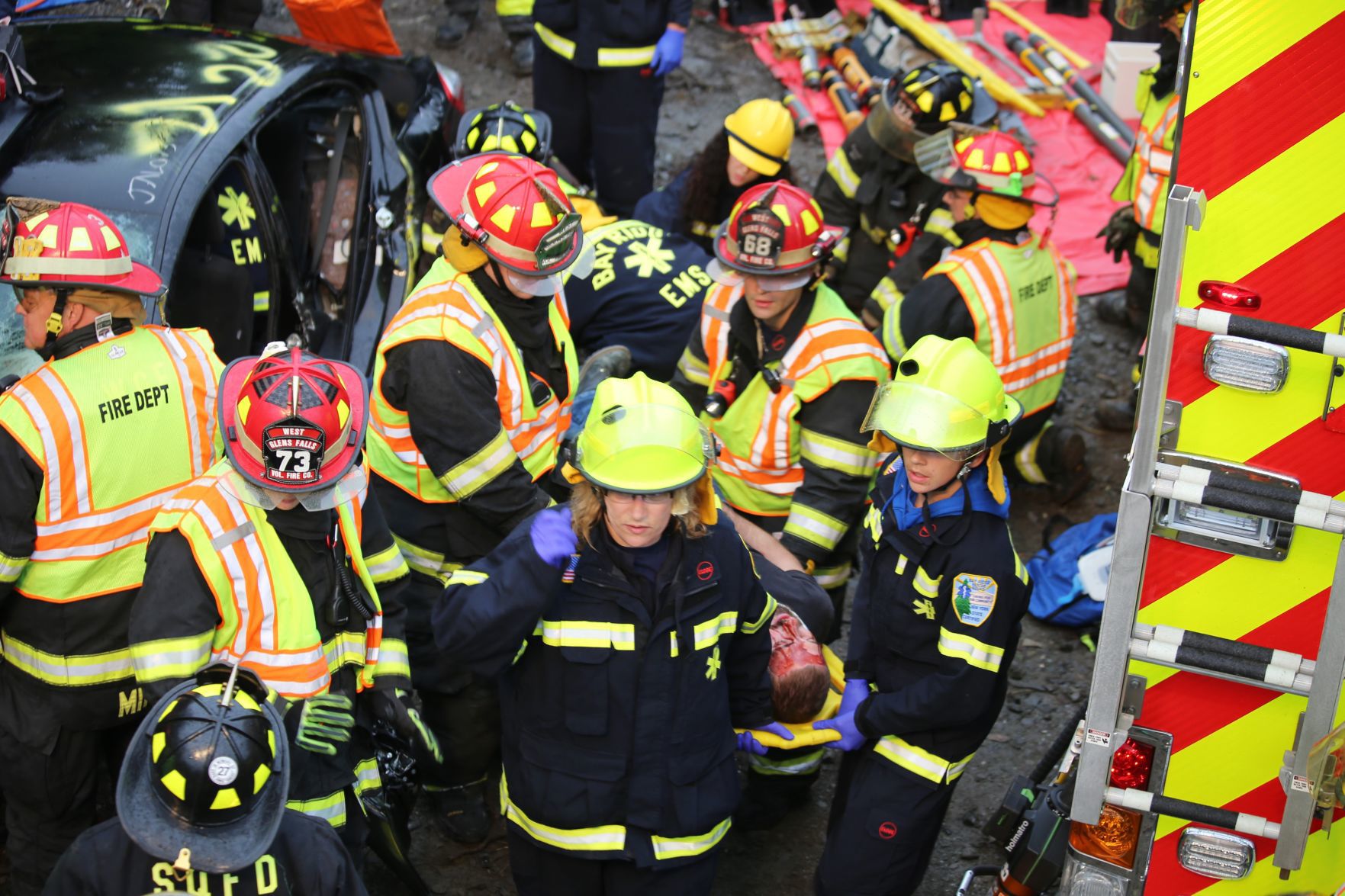 Mass casualty drill in Queensbury